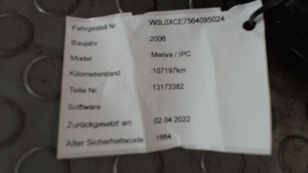 Foto: TACHOEINHEIT  (ENTHEIRAT) eines Opel Meriva 1.4 TS