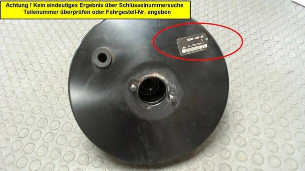 Foto: BREMSKRAFTVERSTÄRKER eines Peugeot 206 CC 135 GTI