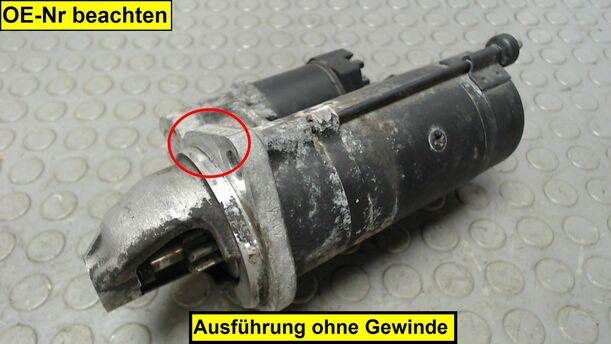 Foto: ANLASSER / STARTER eines BMW 316i compact GTI
