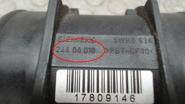 Foto: LUFTMASSENMESSER SIEMENS eines Opel Signum 2.2