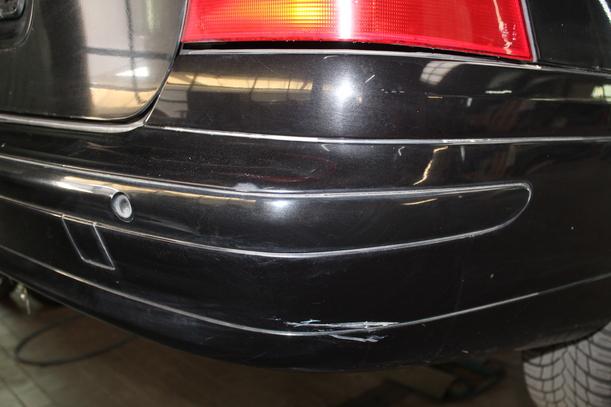 Foto: STOSSFÄNGER/ STOßSTANGE HINTEN ( T-MODELL ) eines Mercedes-Benz C 220 T CDI GTI