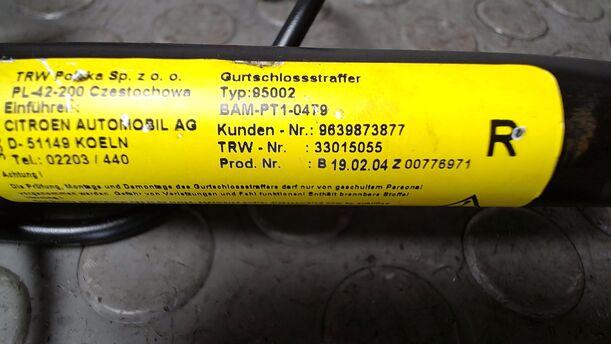 Foto: GURTSTRAFFER VORN RECHTS eines Citroen C2 1.1 SX