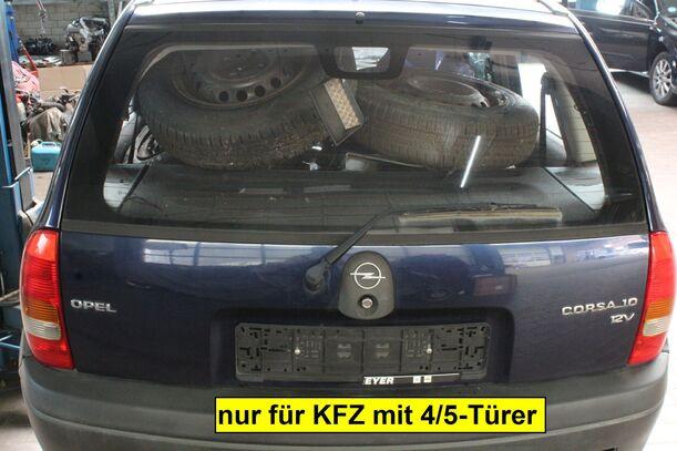 Foto: HECKKLAPPE/ HECKDECKEL ( 4/5 TÜRER ) eines Opel Corsa 12V SX