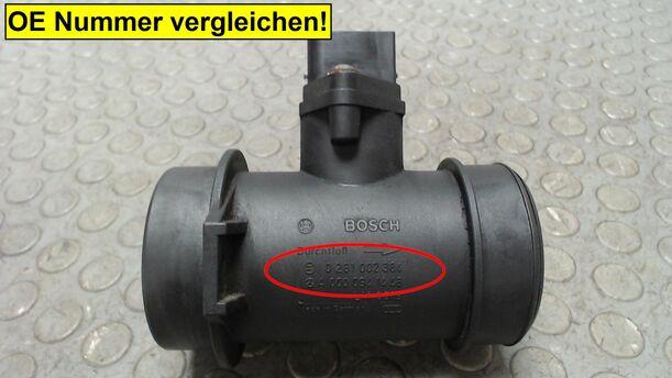 Foto: LUFTMASSENMESSER BOSCH eines Mercedes-Benz C 220 CDI