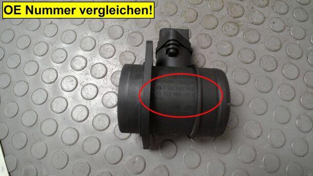 Foto: LUFTMASSENMESSER BOSCH eines VW Golf Variant 1.9 TDI