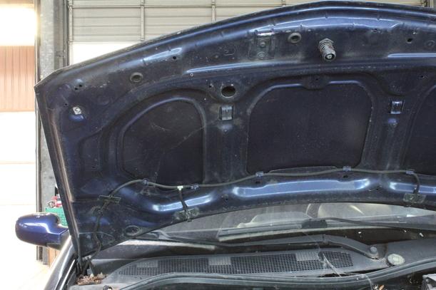 Foto: MOTORHAUBE eines Renault Megane 1.6