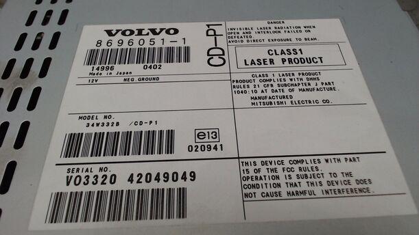 Foto: CD-PLAYER eines Volvo S40 2.4 GLX