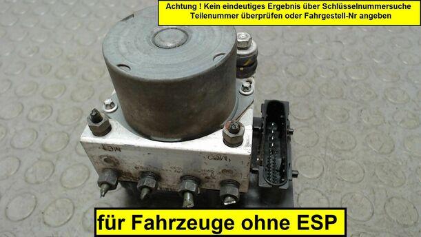 Foto: HAUPTBREMSAGGREGAT ABS eines Peugeot 107 70 Edition