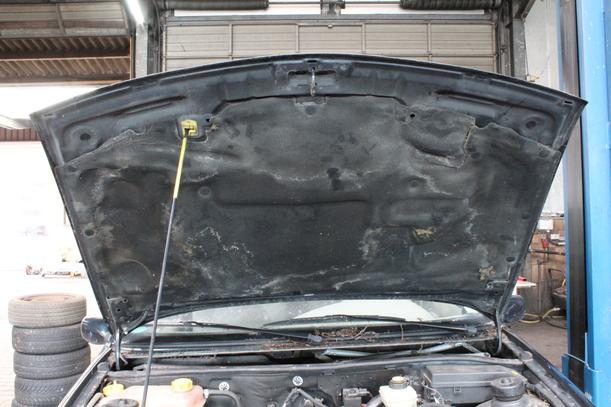 Foto: MOTORHAUBE ( vor Facelift) eines Ford Fiesta