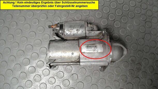 Foto: ANLASSER / STARTER (ZUBEHÖR) eines Opel Meriva 1.6 16V GL