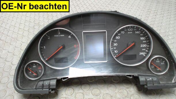 Foto: TACHOEINHEIT / KOMBIINSTRUMENT eines Audi A4 Avant 2.5 TDI CS