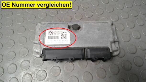 Foto: STEUERGERÄT EINSPRITZUNG/ MOTORSTEUERGERÄT eines VW Golf 1.4 Saphir
