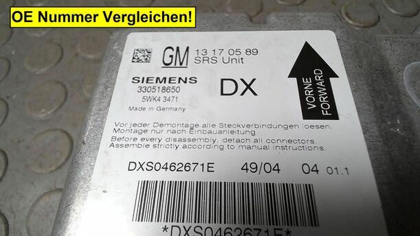 Foto: STEUERGERÄT AIRBAG/ AIRBAGSTEUERGERÄT eines Opel Vectra 2.0 DTI Caravan Edition