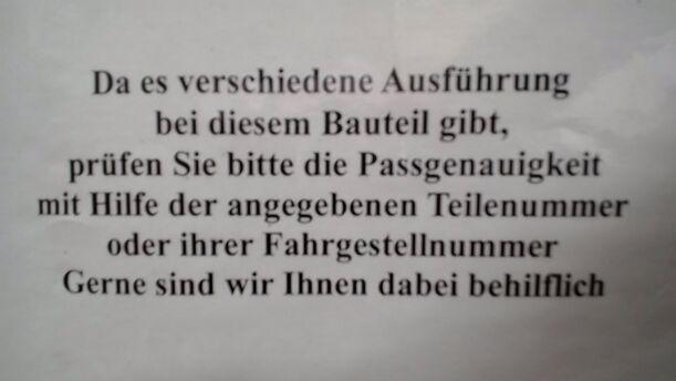Foto: ANTRIEBSWELLE LINKS eines Opel Zafira 1.9 CDTI