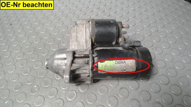 Foto: ANLASSER / STARTER VALEO eines Opel Meriva 1.6 16V