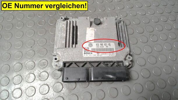 Foto: STEUERGERÄT EINSPRITZUNG/ MOTORSTEUERGERÄT eines VW Golf 1.9 TDI Xi