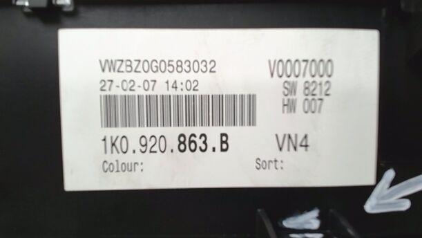 Foto: TACHOEINHEIT eines VW Golf 1.9 TDI GTI