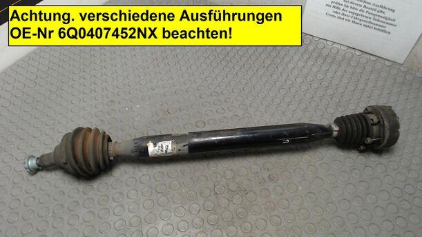 Foto: ANTRIEBSWELLE VORN RECHTS eines VW Fox 1.2 GTI