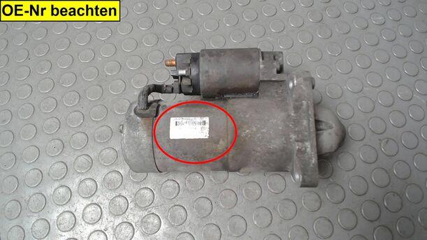 Foto: ANLASSER / STARTER eines Opel Zafira 1.9 CDTI GTI