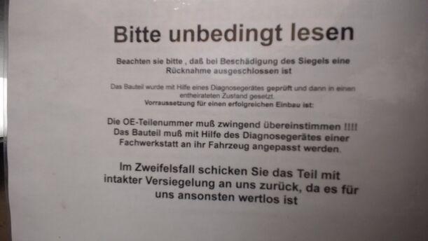Foto: STEUERGERÄT EINSPRITZUNG (ENTHEIRATET) eines Opel Meriva 1.4 TS