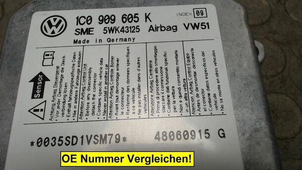 Foto: AIRBAGSTEUERGERÄT eines VW Fox 1.2