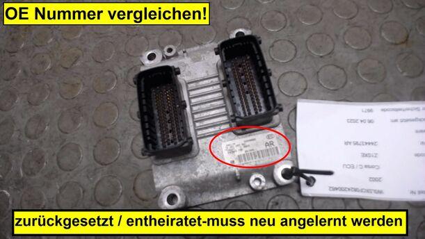 Foto: STEUERGERÄT EINSPRITZUNG (ENTHEIRATET) eines Opel Corsa 1.0 12V TS