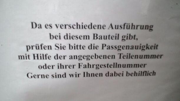 Foto: ANTRIEBSWELLE LINKS ( DSG 7 GANG ) eines VW Golf Plus 1.6 TDI DPF DSG Highline