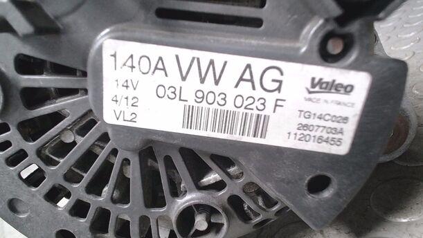 Foto: LICHTMASCHINE ( 140A ) eines VW Golf Plus 1.6 TDI DPF DSG Highline