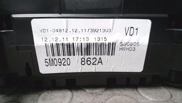Foto: TACHOEINHEIT eines VW Golf Plus 1.6 TDI DPF DSG Highline