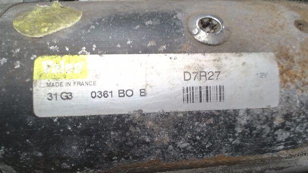 Foto: ANLASSER / STARTER VALEO eines Peugeot 307 HDi SW 110