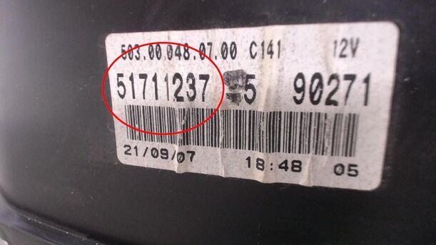 Foto: TACHOEINHEIT eines Fiat Panda 1.2