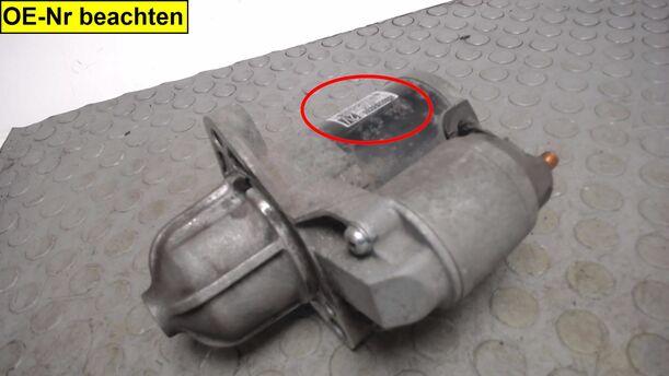 Foto: ANLASSER / STARTER eines Suzuki Splash 1.0