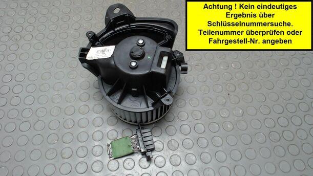 Foto: HEIZUNGSGEBLÄSE eines Fiat Grande Punto 1.4 8V Comfort