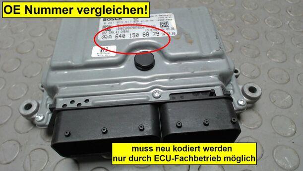 Foto: STEUERGERÄT EINSPRITZUNG eines Mercedes-Benz B 180 CDI Special