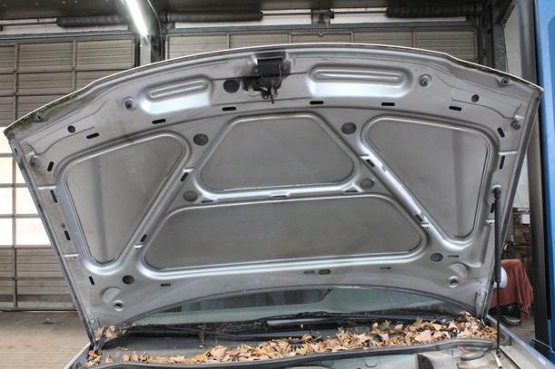 Foto: MOTORHAUBE eines Audi A3 1.6 TX