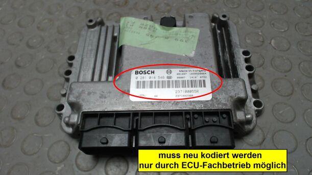 Foto: STEUERGERÄT EINSPRITZUNG / MOTORSTEUERGERÄT eines Renault Scenic dCi 130 FAP I-WAY +