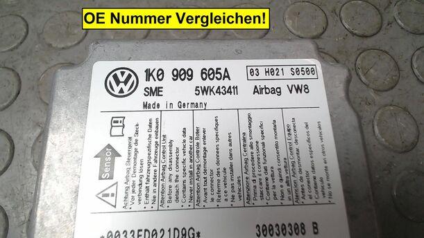 Foto: STEUERGERÄT AIRBAG/ AIRBAGSTEUERGERÄT eines VW Golf 1.6 FSI GL