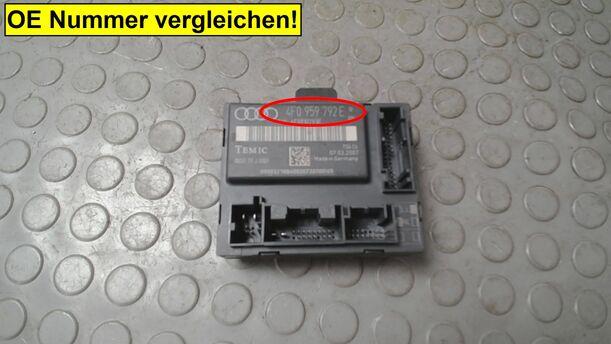 Foto: TÜRSTEUERGERÄT VORN RECHTS eines Audi A6 allroad quattro 2.7 TDI tiptronic DPF GL