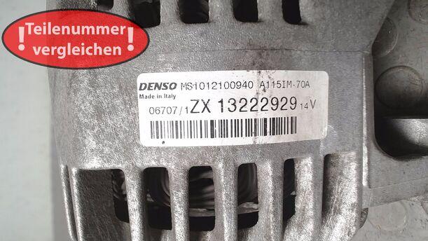 Foto: LICHTMASCHINE ( DENSO ) eines Opel Agila 1.0 12 V