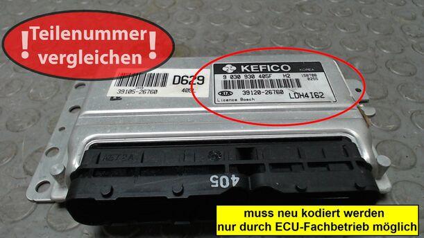 Foto: STEUERGERÄT EINSPRITZUNG / MOTORSTEUERGERÄT eines Kia Cerato 1.6