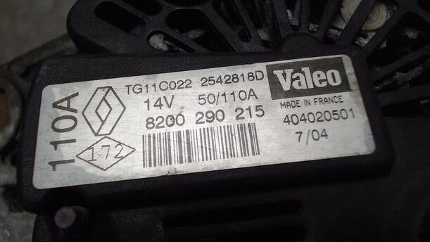 Foto: LICHTMASCHINE ( 110A ) eines Renault Megane 2.0 Coupe-Cabriolet Aut.