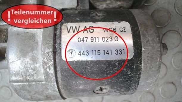 Foto: ANLASSER / STARTER eines Skoda Fabia 1.4 Combi CLX