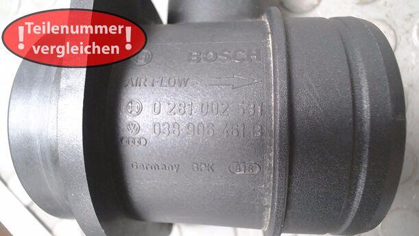 Foto: LUFTMASSENMESSER BOSCH eines Skoda Fabia 1.4 TDI Combi CLX