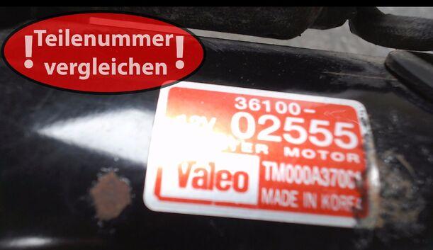 Foto: ANLASSER / STARTER VALEO eines Hyundai Getz 1.1 LS