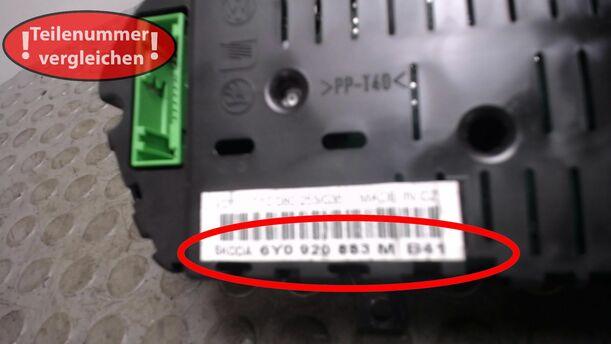 Foto: TACHOEINHEIT / KOMBIINSTRUMENT eines Skoda Fabia 1.2 HTP Viva X