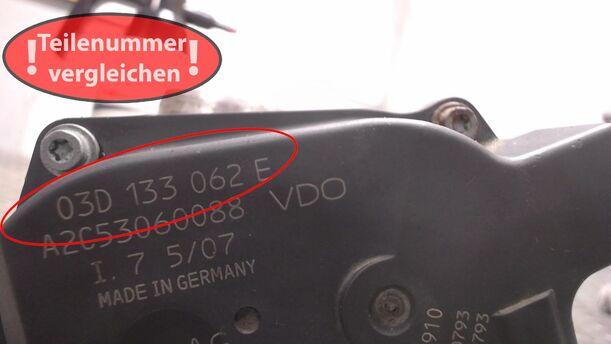 Foto: DROSSELKLAPPENSTUTZEN VDO eines Skoda Fabia 1.2 HTP GL