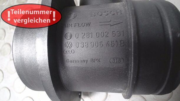 Foto: LUFTMASSENMESSER BOSCH eines VW Passat 1.9 TDI DPF acenta