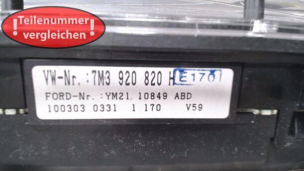 Foto: TACHOEINHEIT / KOMBIINSTRUMENT eines VW Sharan 1.9 TDI acenta