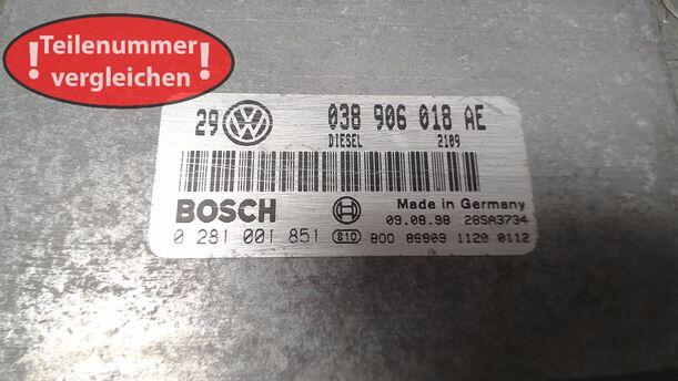 Foto: STEUERGERÄT DIESELEINSPRITZUNG/ MOTORSTEUERGERÄT eines VW Bora 1.9 TDI acenta