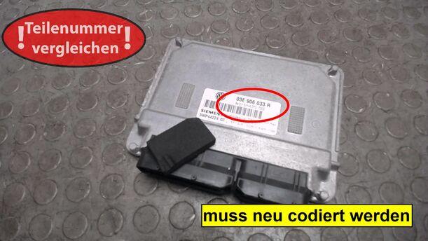 Foto: STEUERGERÄT EINSPRITZUNG eines VW Polo 1.2 acenta